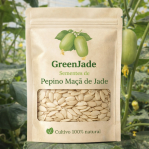 GreenJade: Sementes de Pepino Maçã de Jade