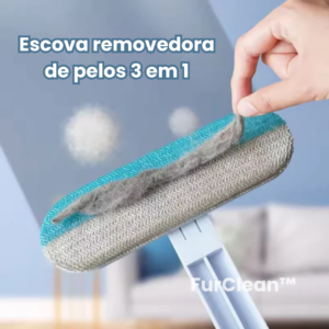 FurClean: Escova removedora de pelos 3 em 1